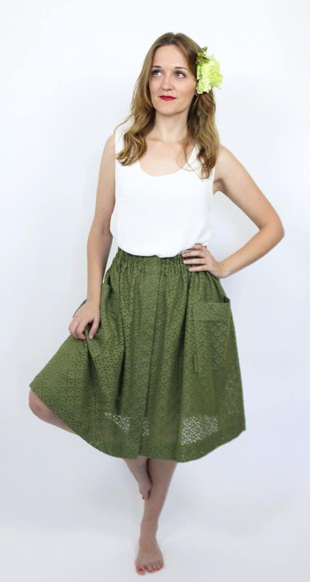 green_cotton_skirt_guillerminaferrerdesign
